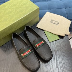 [GUCCI] 구찌 GG 송아지 가죽 드라이빙 슈즈