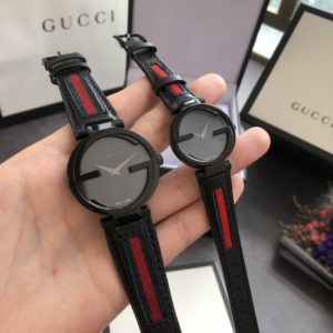 [GUCCI] 구찌 Interlocking G Leather Strap Unisex Watch