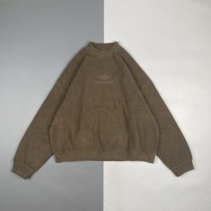 Balenciaga 22Fw 3B 자수 폴라 플리스 라운드넥 스웨트셔츠