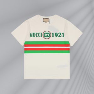 Gucci 22ss 1921 더블 G 자수 프린트 반팔 180G