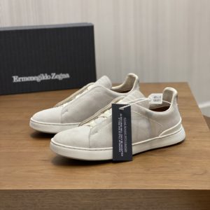 [ZEGNA] 제냐 캐주얼 스니커즈 트리플 스티치 Triple Stitch Low Top Sneaker