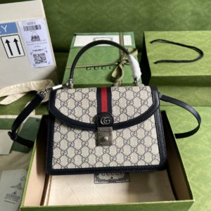 [GUCCI] 구찌 오피디아 스몰 GG 탑 핸들백 651055