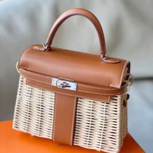 [Hermès] 에르메스 켈리 스위프트 Hermes Kelly Picnic Swift Wicker 20